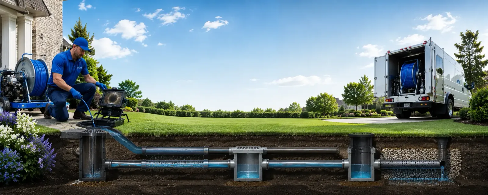 Outdoor drain cleaning information for Saint Benedict, OR